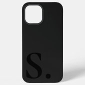 Custom with Initial Name iPhone Hülle (Rückseite)
