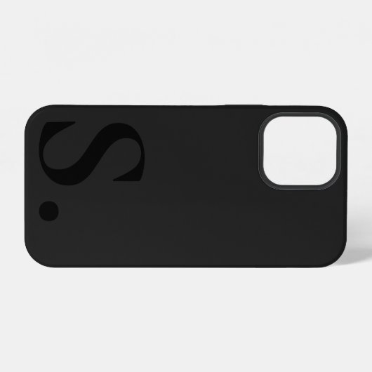 Custom with Initial Name iPhone Hülle (Rückseite (Horizontal))