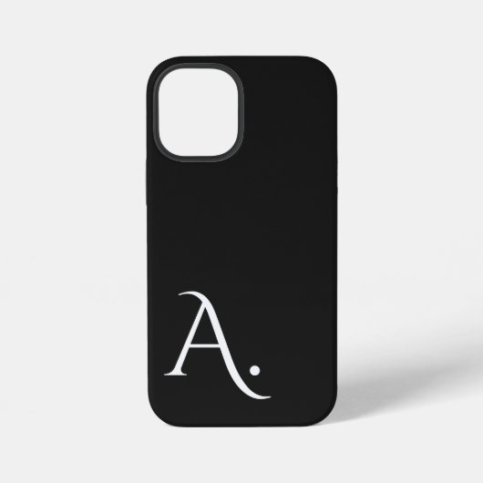 Custom with Initial Name iPhone Hülle (Rückseite)