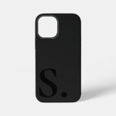 Custom with Initial Name iPhone Hülle (Rückseite)