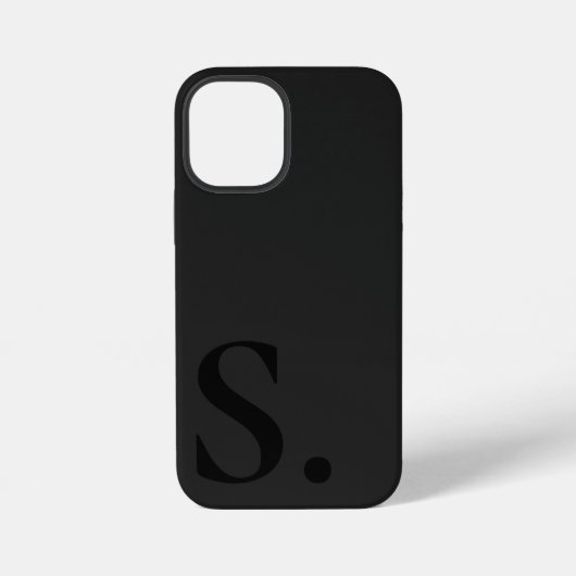 Custom with Initial Name iPhone Hülle (Rückseite)