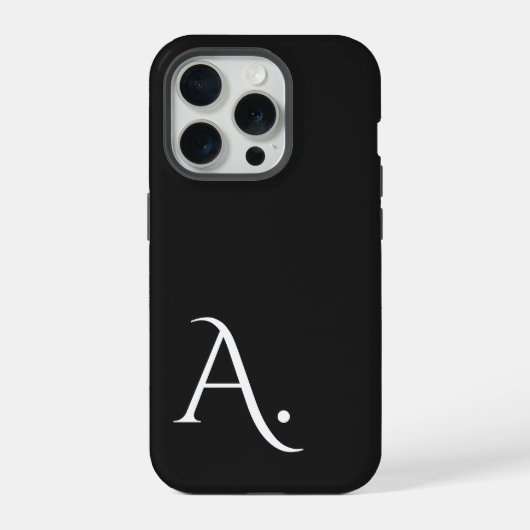 Custom with Initial Name iPhone Hülle (Rückseite)