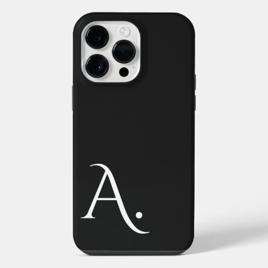 Custom with Initial Name iPhone Hülle (Rückseite)