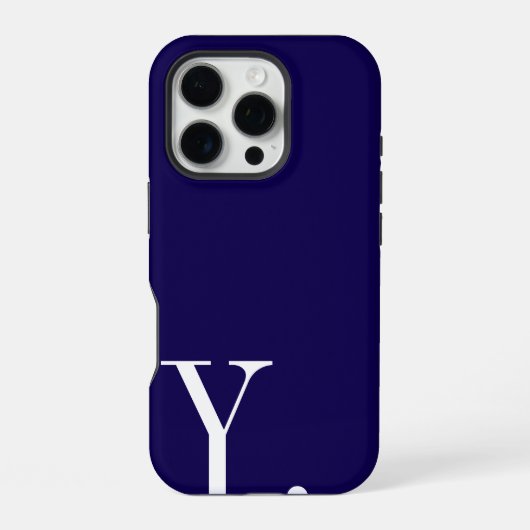 Custom with Initial Name iPhone Hülle (Rückseite)