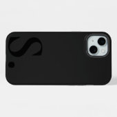 Custom with Initial Name iPhone Hülle (Rückseite (Horizontal))