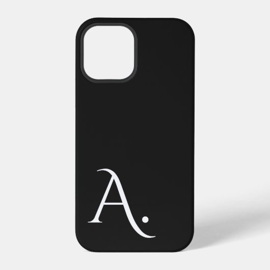 Custom with Initial Name iPhone Hülle (Rückseite)