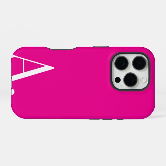 Custom with Initial Name iPhone Hülle (Rückseite (Horizontal))