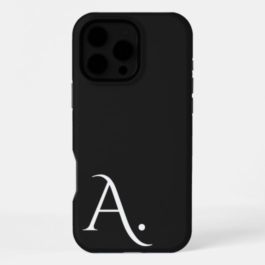 Custom with Initial Name iPhone Hülle (Rückseite)