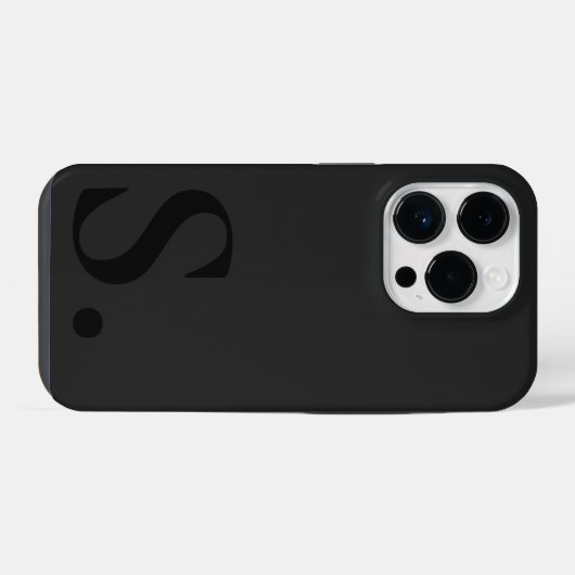 Custom with Initial Name iPhone Hülle (Rückseite (Horizontal))