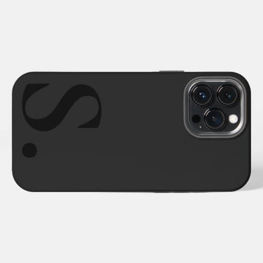 Custom with Initial Name iPhone Hülle (Rückseite (Horizontal))
