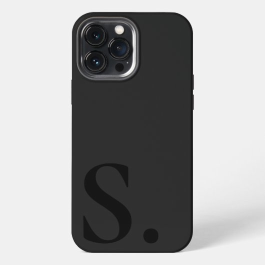 Custom with Initial Name iPhone Hülle (Rückseite)