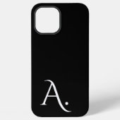 Custom with Initial Name iPhone Hülle (Rückseite)