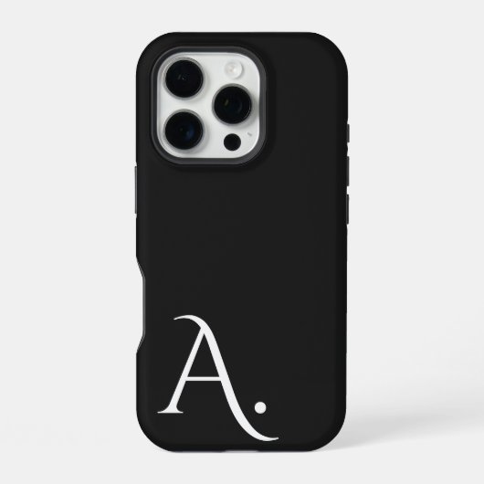 Custom with Initial Name iPhone Hülle (Rückseite)
