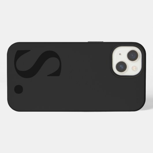 Custom with Initial Name iPhone Hülle (Rückseite (Horizontal))