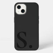 Custom with Initial Name iPhone Hülle (Rückseite)