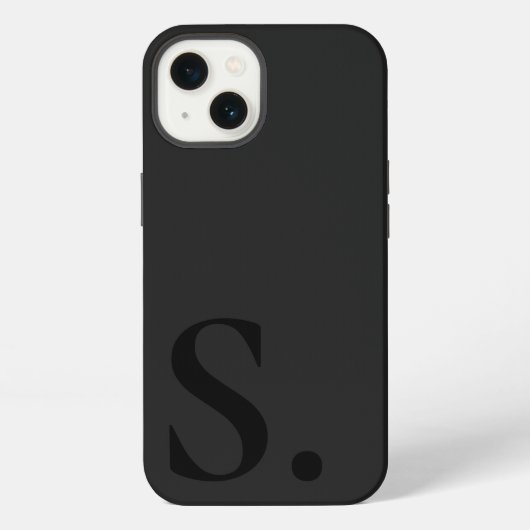 Custom with Initial Name iPhone Hülle (Rückseite)