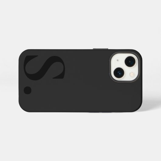 Custom with Initial Name iPhone Hülle (Rückseite (Horizontal))