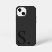 Custom with Initial Name iPhone Hülle (Rückseite)
