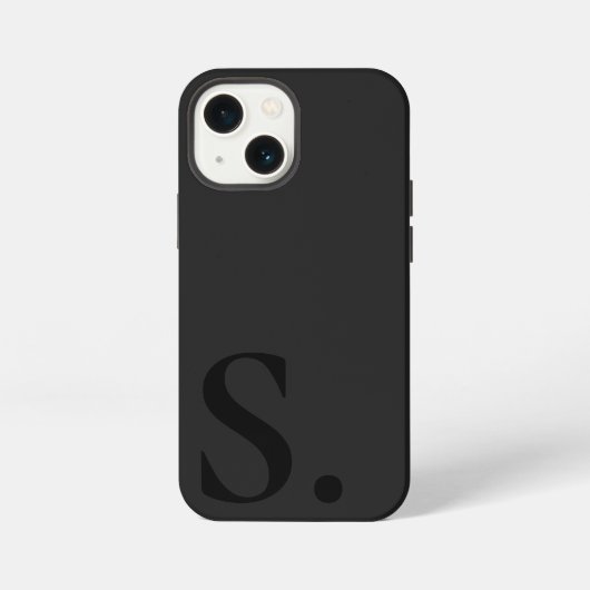 Custom with Initial Name iPhone Hülle (Rückseite)