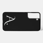 Custom with Initial Name Samsung Galaxy Hülle (Rückseite (Horizontal))