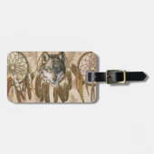Custom Wolf Luggage Tag Gepäckanhänger (Vorderseite horizontal)