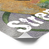 Custom Women Guitarist Abstrakte Kunst Inspiration Poster (Ecke)