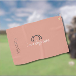 Custom Women Hund Mama Golf Handtuch