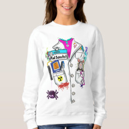 Custom Women Mad Scientist Halloween Labrador Coat Sweatshirt