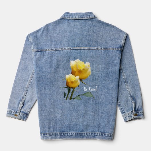 Custom Women's Denim Jacket (Jean Jacket), Denim Jeansjacke (Rückseite)