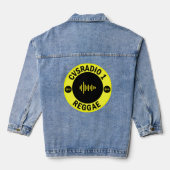 Custom Women's Denim Jacket (Jean Jacket), Denim Jeansjacke (Rückseite)