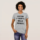 Custom Women's HEATHER GRAY BELLA FAVORITE T - SHI T-Shirt (Vorne ganz)