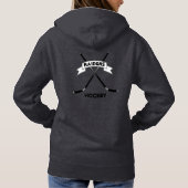 Custom Women's Hockey Hoodie Sweatshirt (Rückseite)