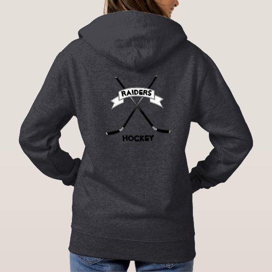 Custom Women's Hockey Hoodie Sweatshirt (Rückseite)