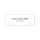 Custom Wood Art Stamps – Name & Job Title Gummistempel (Stempel)