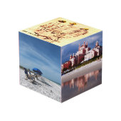 Custom Wood Foto Cube Würfel (Vorderseite Schrägansicht)