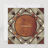 Custom Wood Modern Masculine Geburtstagskarte Feiertagskarte (Rückseite)