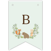 Custom Woodland Baby Showbanner Wimpelkette (Dritte Fahne)