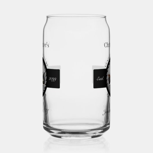 Custom Woodwork Saw Blade Plane Drinkware Beer Dosenglas (Links)