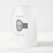 Custom Woodwork Saw Blade Plane Drinkware Mattglas Bierglas (Vorderseite Links)