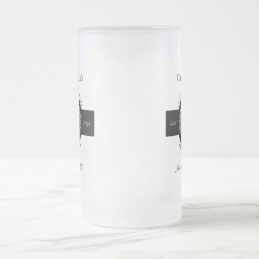 Custom Woodwork Saw Blade Plane Drinkware Mattglas Bierglas (Mittel)