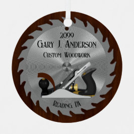 Custom Woodwork Saw Blade Planer Ornament Aus Metall