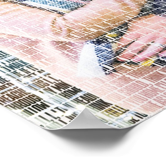 Custom Word Art. Foto erstellt durch Worte. Poster (Ecke)