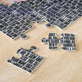 Custom Word Art. Foto erstellt durch Worte. Puzzle (Seite)