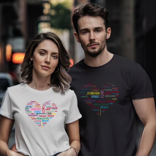 Custom Word Art Heepake hinzufügen Ihre eigenen Wo T-Shirt