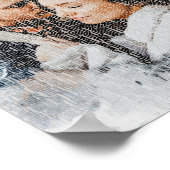 Custom Word Art. Wasserfarben Foto von Worten gema Poster (Ecke)