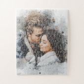 Custom Word Art. Wasserfarben Foto von Worten gema Puzzle (Vertikal)