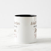 Custom Work Bestie Coffee Lover Geschenk Zweifarbige Tasse (Mittel)