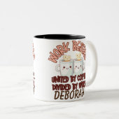 Custom Work Bestie Coffee Lover Geschenk Zweifarbige Tasse (VorderseiteRechts)