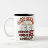 Custom Work Bestie Coffee Lover Geschenk Zweifarbige Tasse (Links)