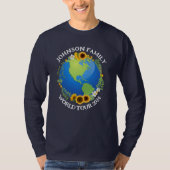Custom World Tour Earth Blume Trip Long Sleeve T-Shirt (Vorderseite)